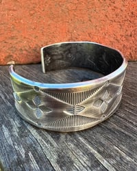 Image 2 of WL&A Handmade Ingot Old Style Cuff #2 - Size 7" to 7.5 Wrist - 7/8th Width 