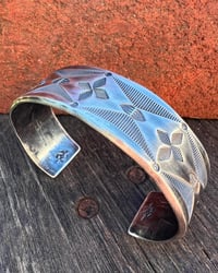 Image 3 of WL&A Handmade Ingot Old Style Cuff #2 - Size 7" to 7.5 Wrist - 7/8th Width