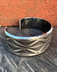 Image 2 of WL&A Handmade Ingot Old Style Cuff #3 - Size 7" to 7.5 Wrist - 7/8th Width 