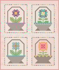 Image 1 of QUILT SEED PATTERNS Piece and Plenty 4 pk by Bee in My Bonnet