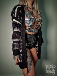 Image 6 of Resurrection - Grunge Monochrome Cardigan