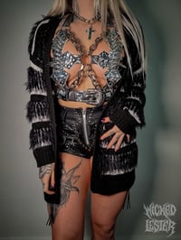 Image 1 of Resurrection - Grunge Monochrome Cardigan