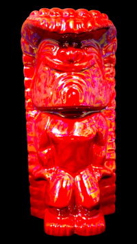 Image 2 of Katiki PEARL SERIES Ku No.1 Tiki Mug Limited Edition of 25 (RED PEARL) FREE SHIPPING