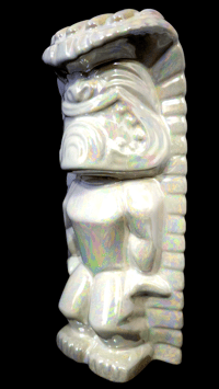 Image 1 of Katiki PEARL SERIES Ku No.1 Tiki Mug Limited Edition of 10 (WHITE PEARL) FREE SHIPPING