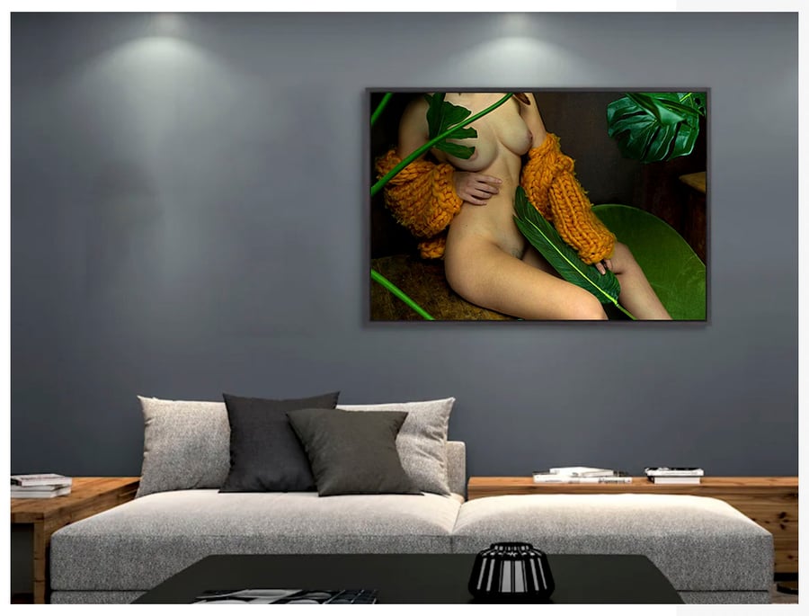 Image of print 90x60 framed " DEEP FOREST"