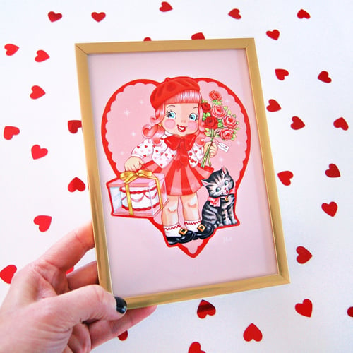 Image of Valentine Cutie 5x7 mini print 