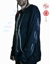 Image 3 of EREX  torn unisex tshirt long sleeve , HOSTILE treatment