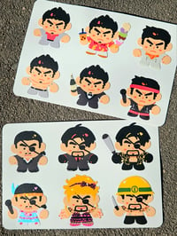 Image 1 of Majima and Kiryu Vinyl Sticker Sheets