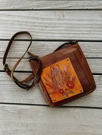 Image 1 of Leather Patched Wild West Purse