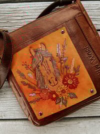 Image 2 of Leather Patched Wild West Purse