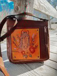 Image 4 of Leather Patched Wild West Purse
