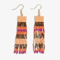 Image 1 of Billie Beaded Fringe Earrings 