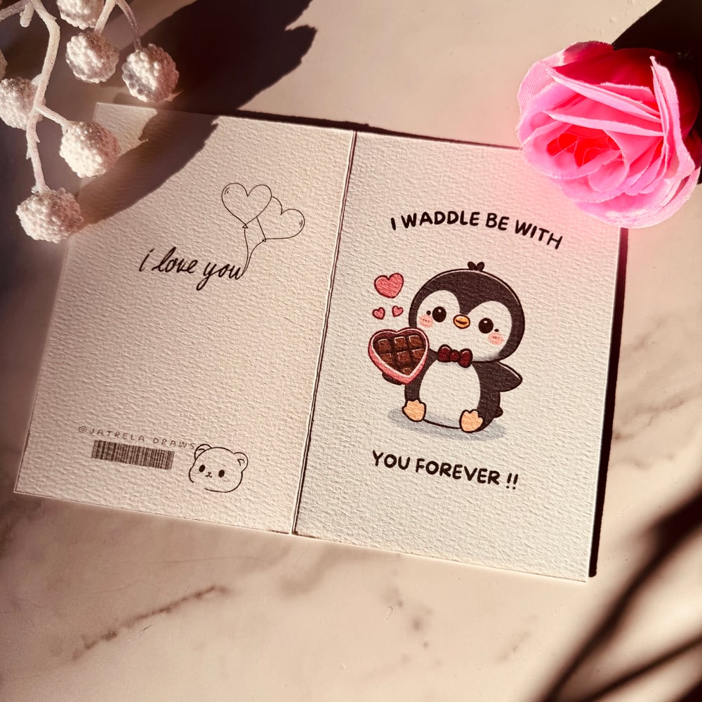 Image of Penguin Love Card