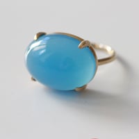 Image 4 of Blue Chalcedony Dome Ring