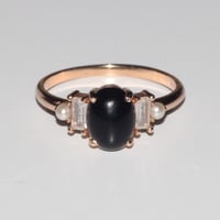 Image 1 of Deco onyx ring