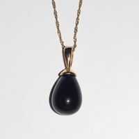 Image 2 of Black Onyx Drop Necklace