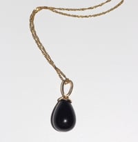 Image 1 of Black Onyx Drop Necklace