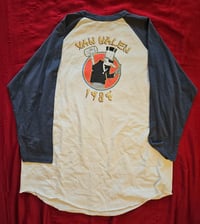 Image 2 of Van Halen 1984 Tour of the world raglan t-shirt, size 2X