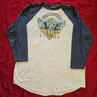 Image 1 of Van Halen 1984 Tour of the world raglan t-shirt, size 2X