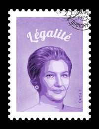 Simone Veil Légalité (violet / digigraphie)