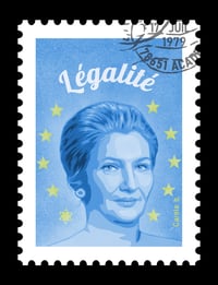 CAROLE B. - Simone Veil Légalité (bleu / digigraphie)