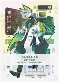EUILLCYS 2.5" X 3.5" HOLOFOIL TRADING CARD