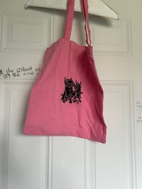 Image 2 of pink dog tote