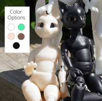 Image 1 of Miniature Shapeshifter Ball Jointed Doll Base Micro 1/12 Multiple Color Options | Chubby Body 