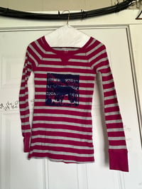 Image 1 of stripe dog sweater shirt