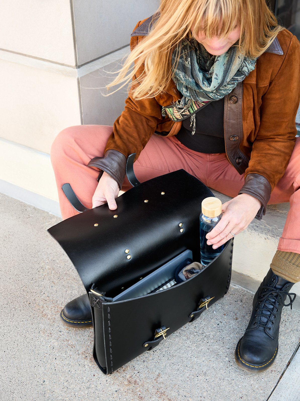 BADAME BRIEFCASE | Red Lantern Leatherworks
