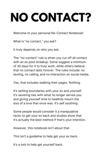 Image 2 of LOVE YOU | NO CONTACT NOTEBOOK (DIGITAL DOWNLOAD)