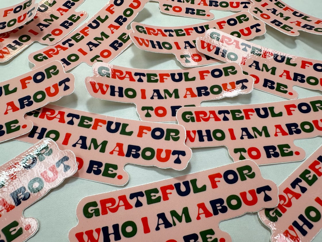 Image of Grateful for....Vinyl Sticker