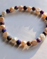 Image 3 of Sea sediment Jasper bracelet/Natural stone bracelet/Healing bracelet/gift for her