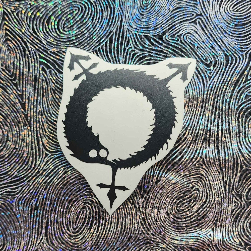 Image of transgender worm on a string sticker