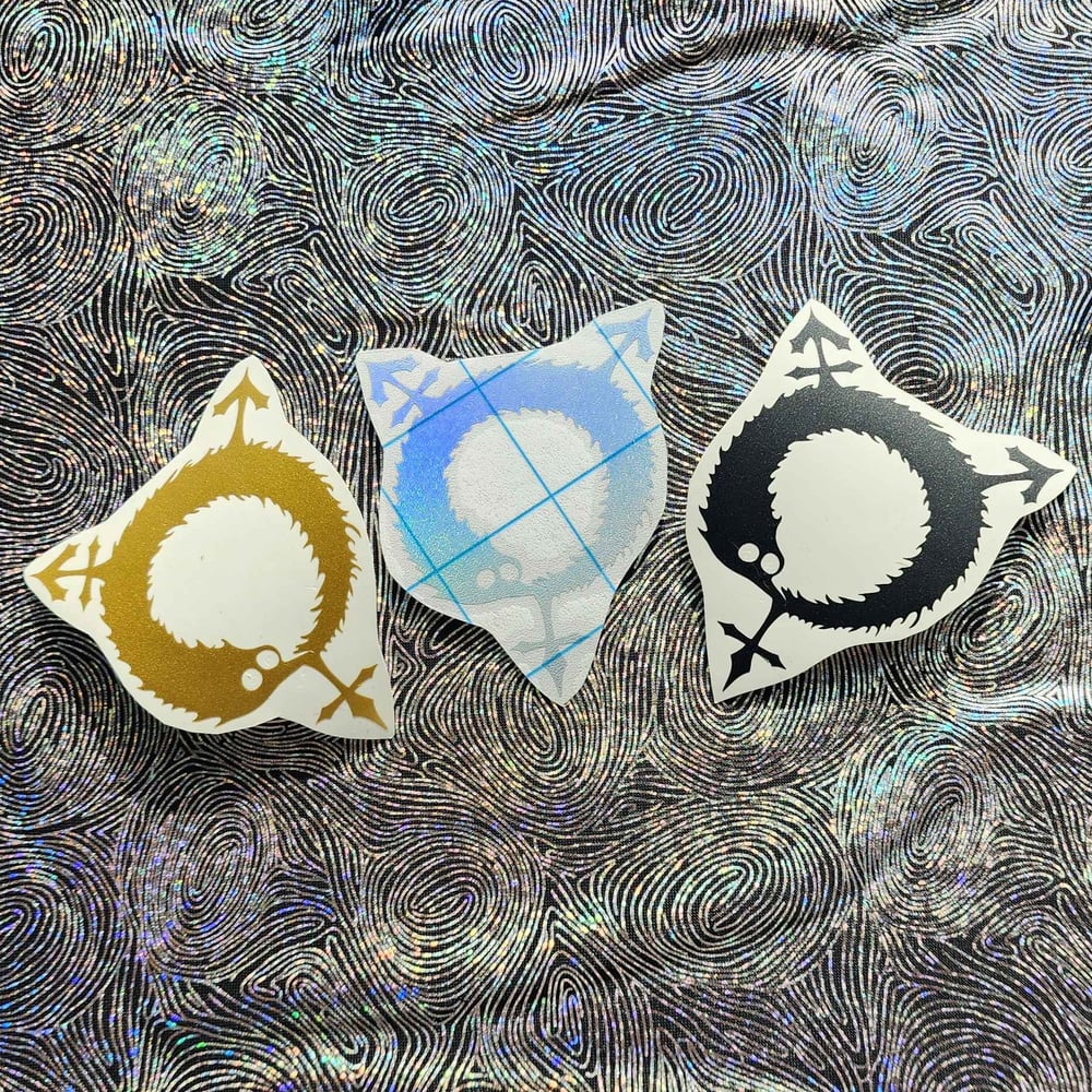 Image of transgender worm on a string sticker