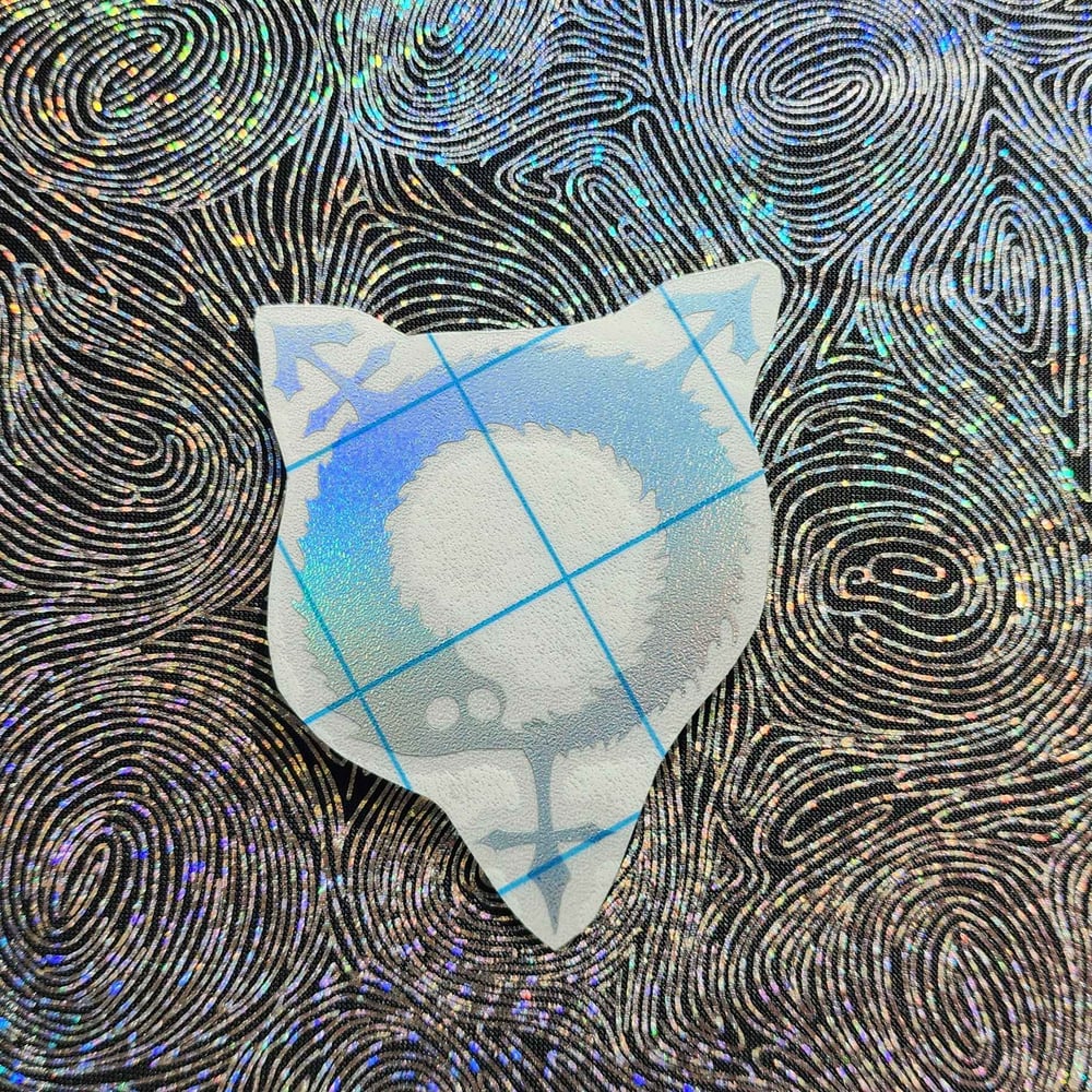 Image of transgender worm on a string sticker