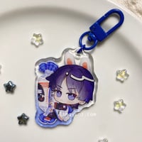 Image 1 of [GENSHIN IMPACT] Scara White Rabbit Keychain