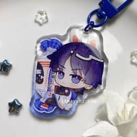 Image 2 of [GENSHIN IMPACT] Scara White Rabbit Keychain