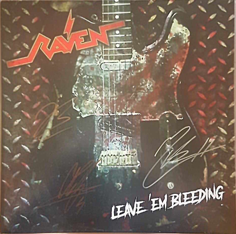 Image of RAVEN - Leave 'Em Beeding - SIGNED VINYL