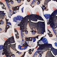 Image 1 of Scare White Rabbit Sticker