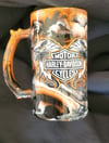 16oz Harley Glass Beer Mug