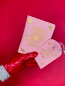 Image of Burlesque Passport Holder + Bag Tag PINK