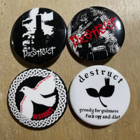 Various Destruct 1.5” Badges