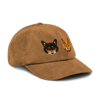 Image 1 of The Little Buddies 🐶🐱🧢 Corduroy Cap (Latte)