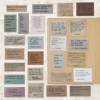 Image 4 of Non-repetitive Retro Typewriter Style Motivational Quote Stickers