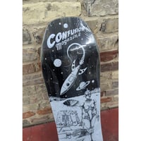 Image 4 of Confusion Dystopia - 9,5" skull shape - skateboard deck 