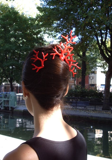 Image of Epingles Corail rouge