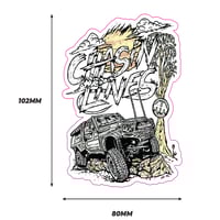 Image 2 of Chasin Lines Sticker