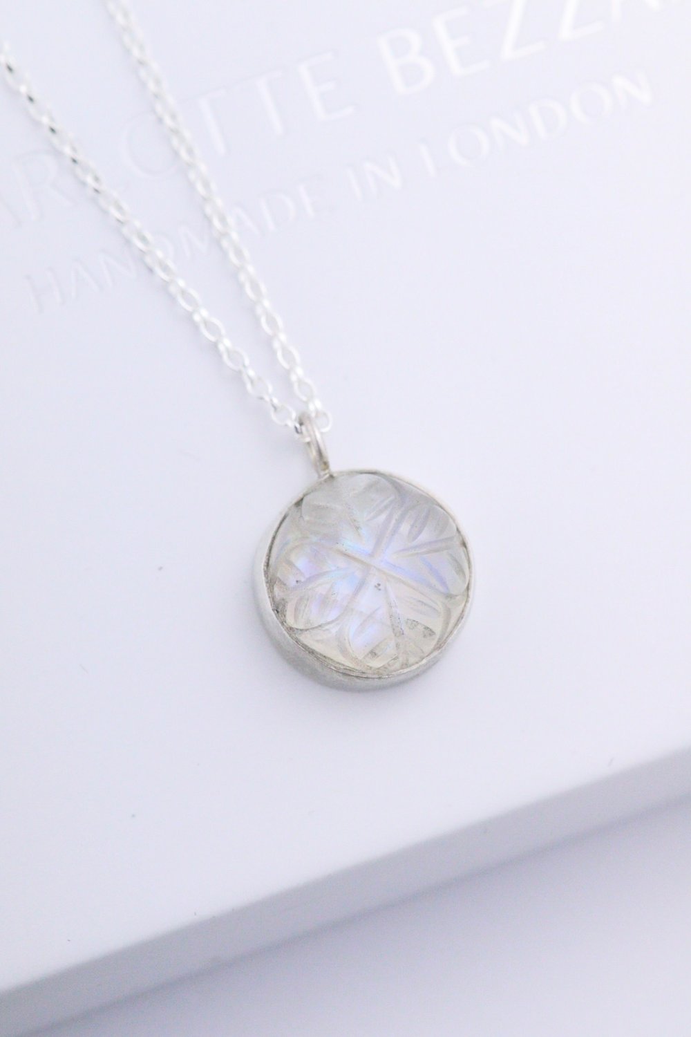 Image of Carved moonstone necklace 