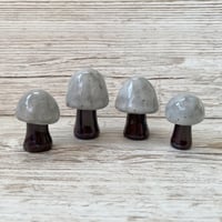 Image 2 of CLEARANCE Tiny Black Clay Mushrooms